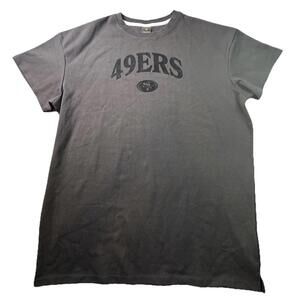 49ers Logo Signature NFL Team Apparel Heavy & Thick T-Shirt 2XL Black  NWT